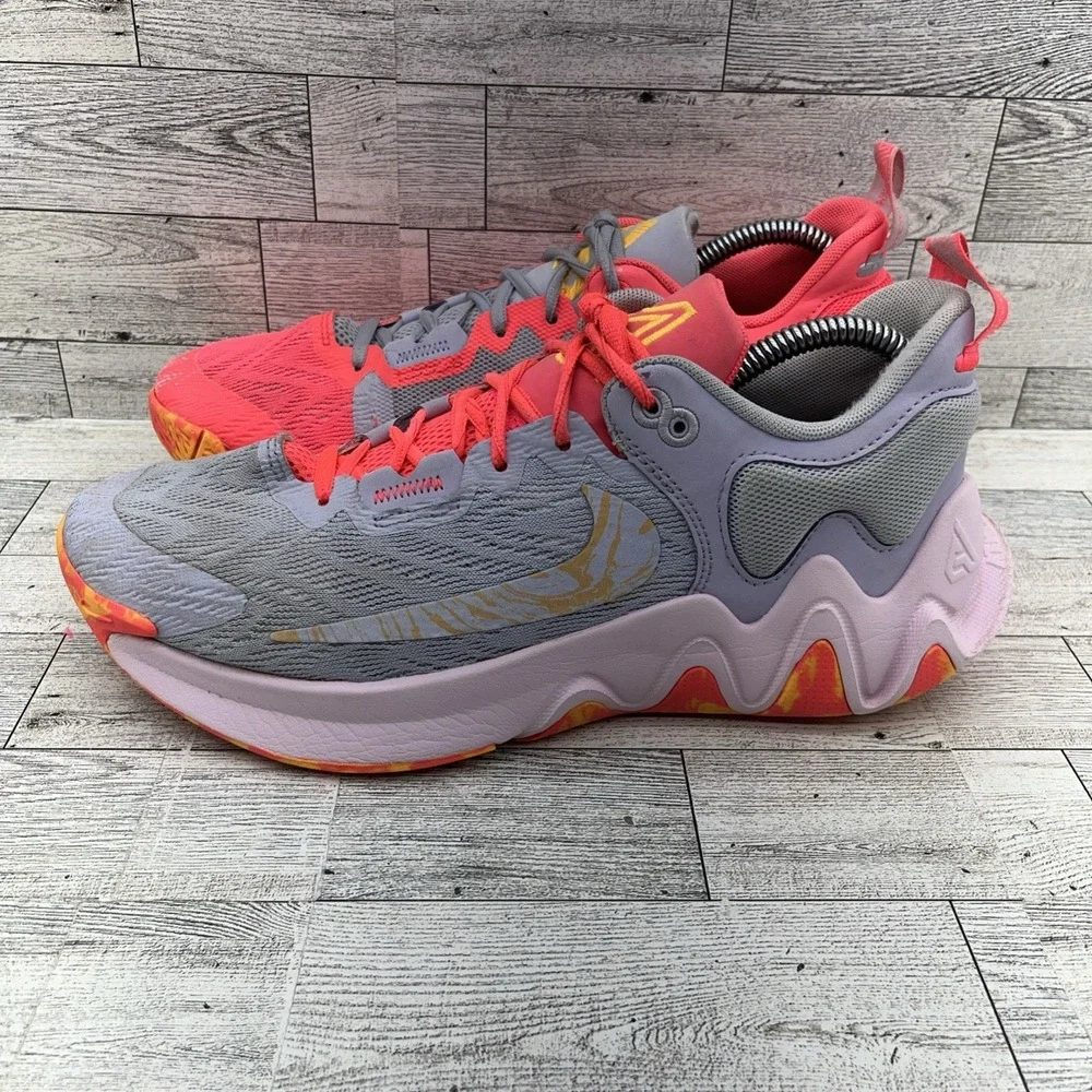 Nike Giannis Immortality 2 Hot Punch Lazer Orange Basketball Shoes Men‎ Size 8.5